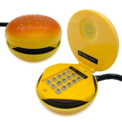 Hamburger landline phone - hamburger,