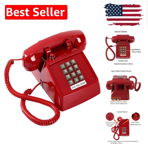 Traditional red landline - traditional,