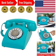 Retro Blue Landline Phone with