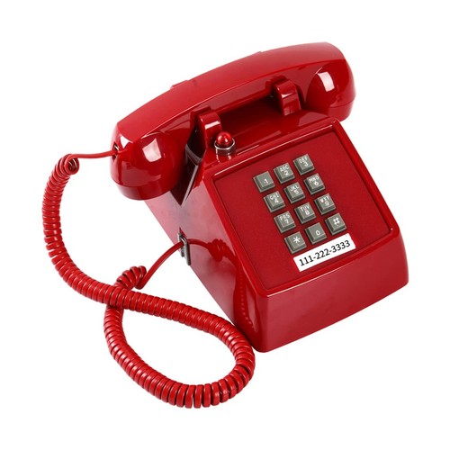 Traditional red landline - traditional,