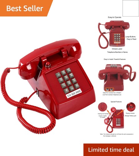 Traditional red landline - red,