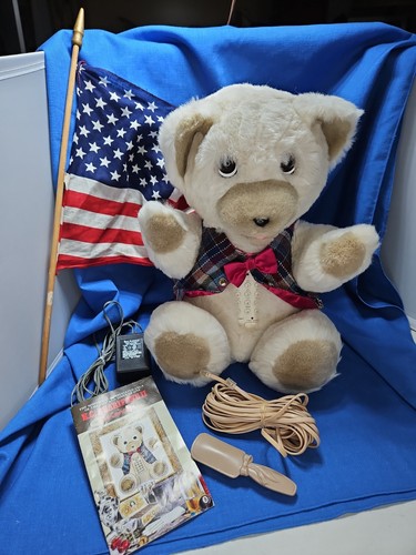 Vintage animated talking teddy - vintage,
