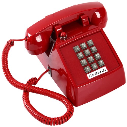 Traditional red landline - traditional,