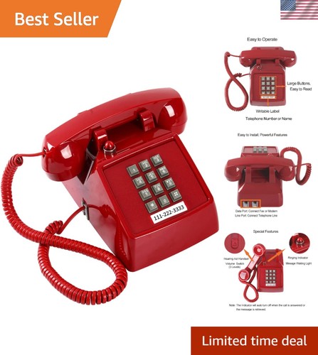Traditional red landline - traditional,