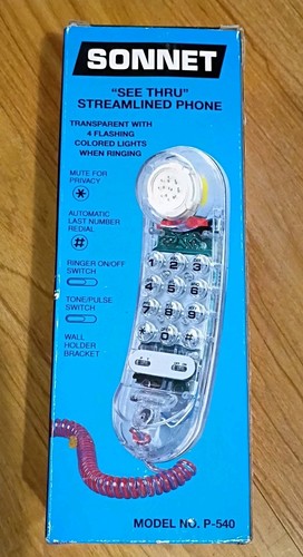 Vintage see through - see-through,, landline