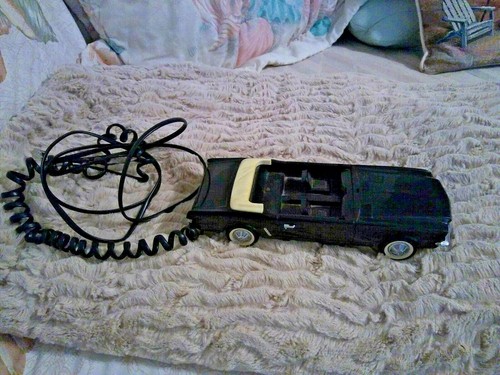 Vtge black convertible car - convertible,