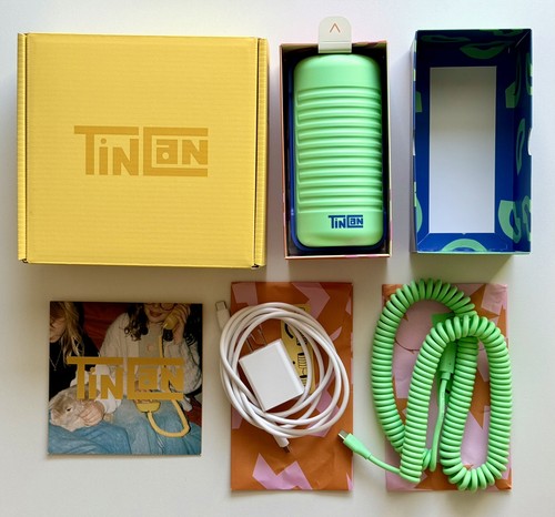 Tin can phone - phone, aquamarine