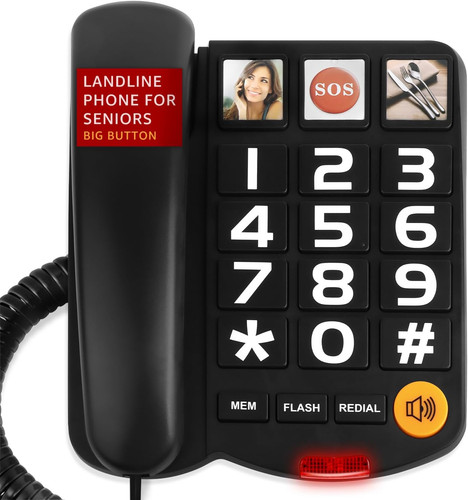 Big button phones - button, seniors